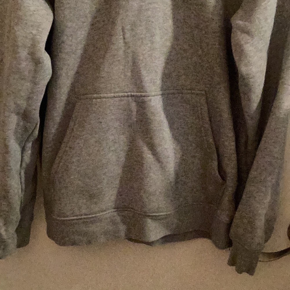 Adidas Heather Gray Pullover Hoodie Unisex Size Medium - Picture 2 of 8